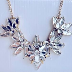 J. Crew Crystal Gemstone Statement Collar Necklace